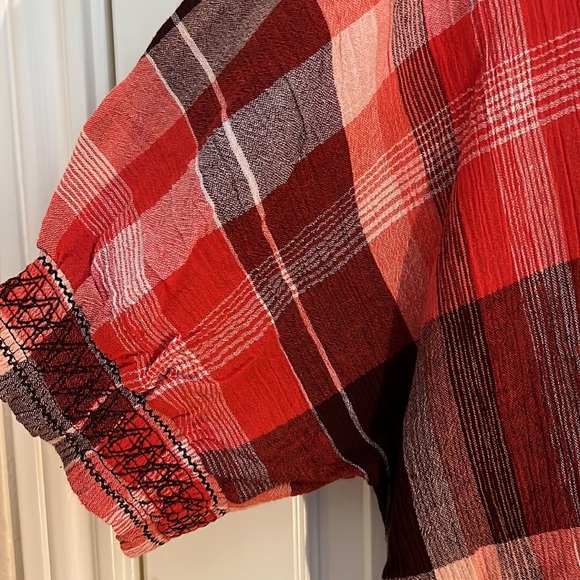 DownEast Pink Plaid Dress - Picture 3 of 4